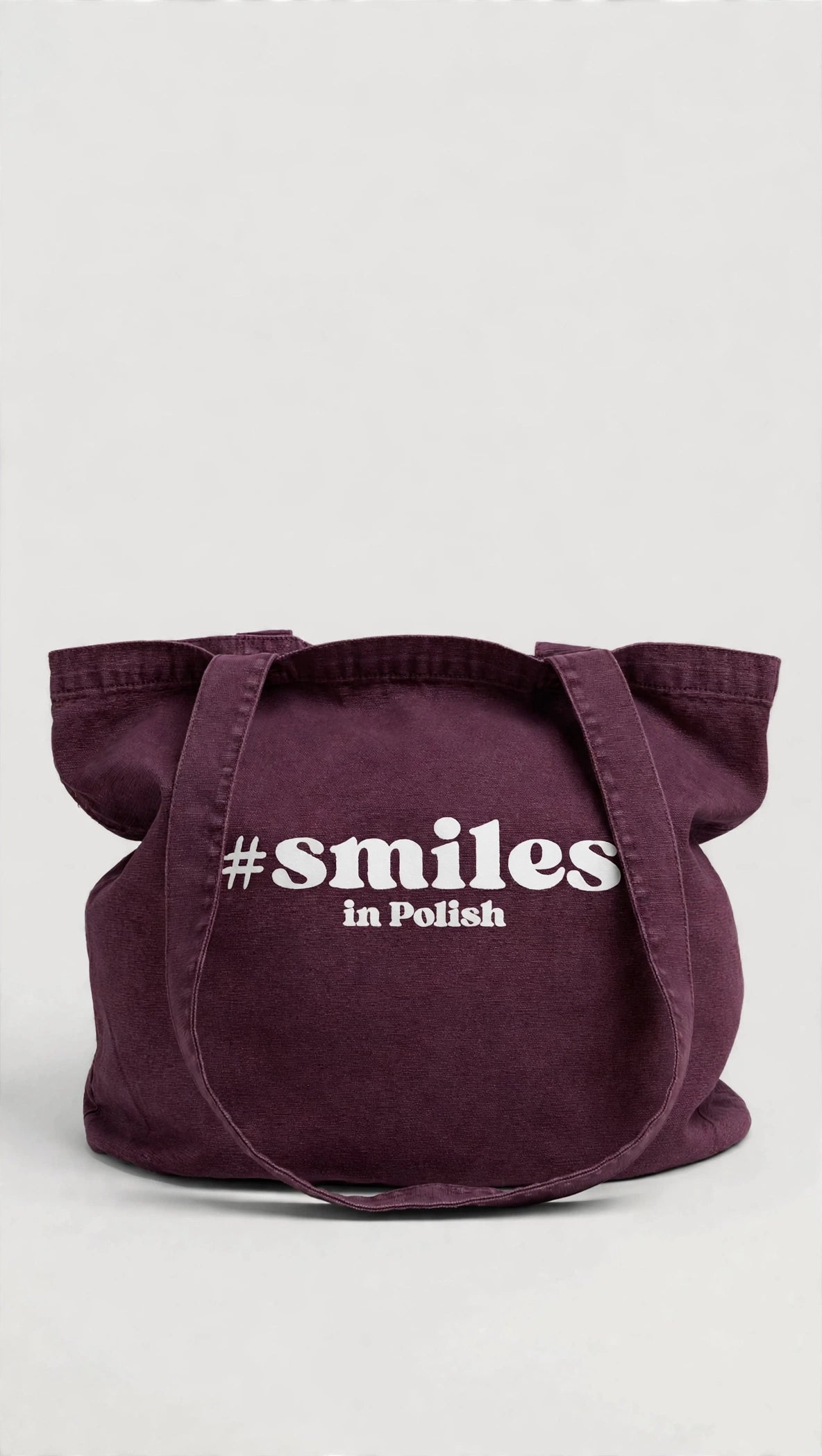 smiles in Polish |  tote bag
