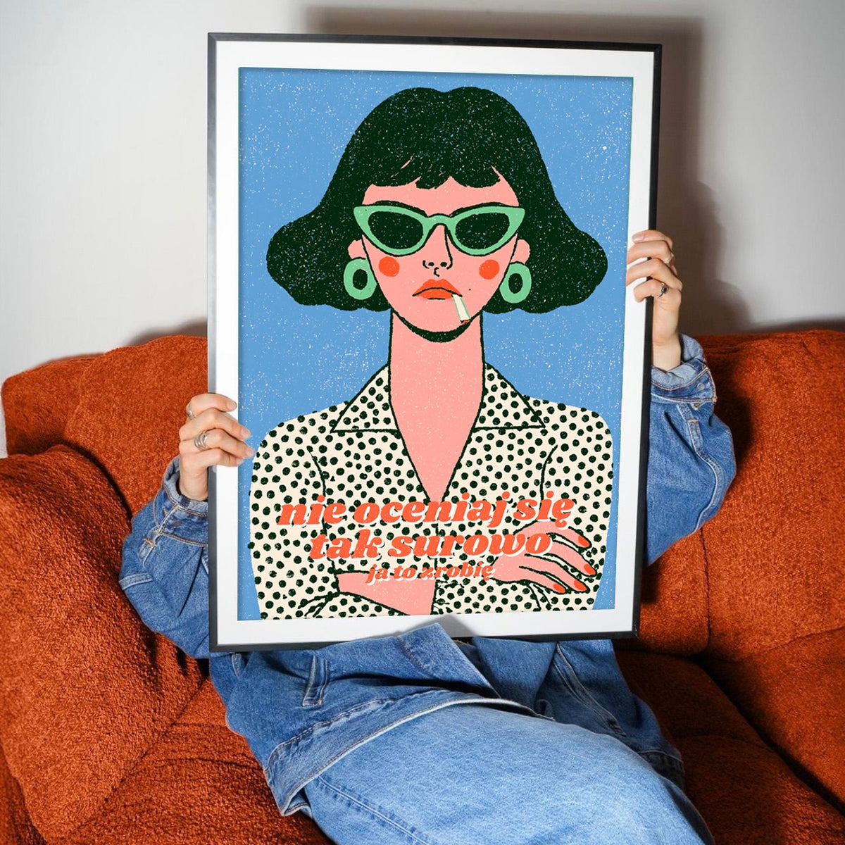 Nie oceniaj się tak cyfrowo | plakat cyfrowy